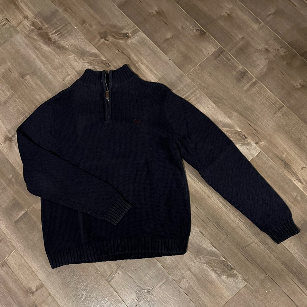 Chaps Men’s Medium Navy Sweater.  1/4 zip.  Barely worn, perfect condition